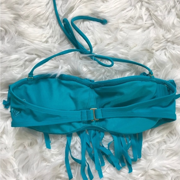 ROXY Caribbean Blue Fringe Bikini Top - Picture 6 of 9